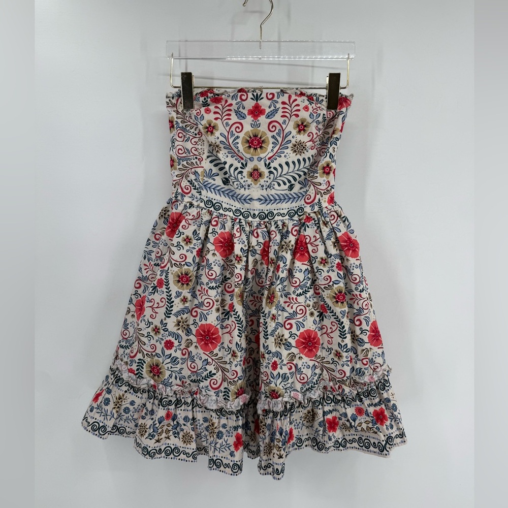 By Anthropologie Forever That Girl Ruffle Tube Mini Dress size xs - Picture 8 of 10